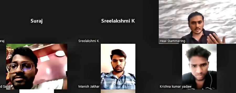 Heal Stammering online training video call session 40
